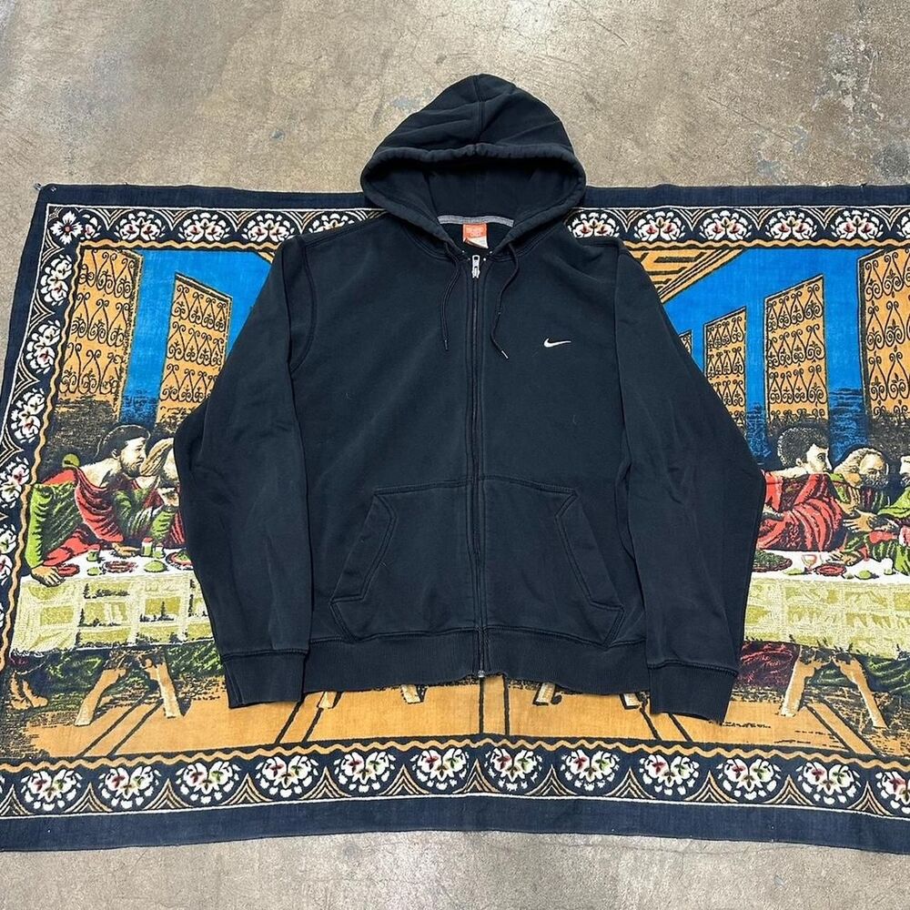 Nike Men's Black and Grey Hoodie
